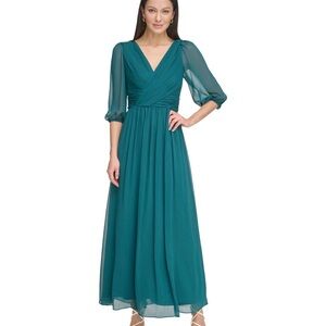 DKNY
Women's Chiffon Balloon-Sleeve Maxi